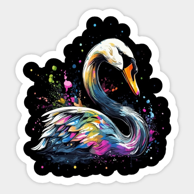 Swan Sticker by JH Mart